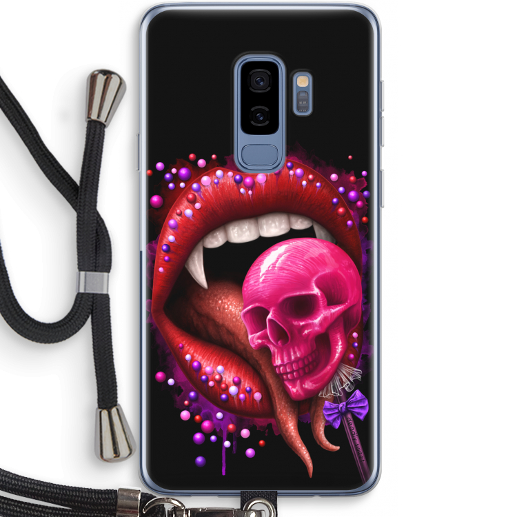 Dodelijk zoet: Samsung Galaxy S9 Plus Transparant Hoesje met koord