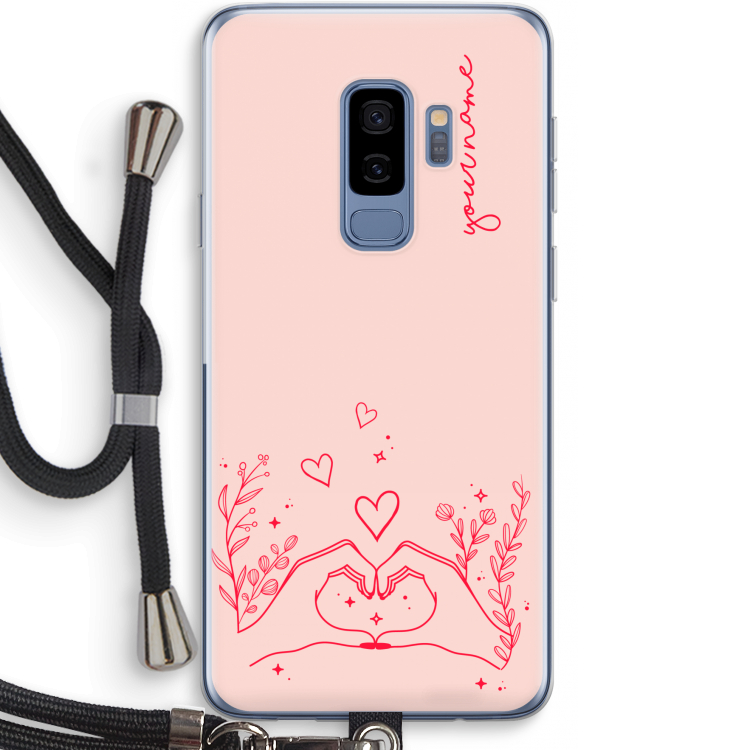 Love is in the air: Samsung Galaxy S9 Plus Transparant Hoesje met koord