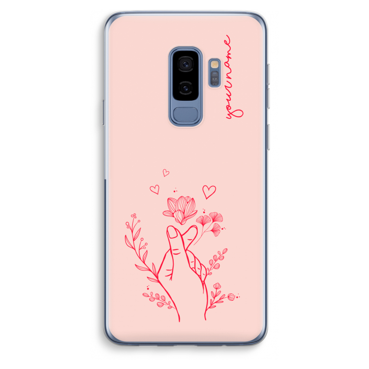 Giving Flowers: Samsung Galaxy S9 Plus Transparant Hoesje