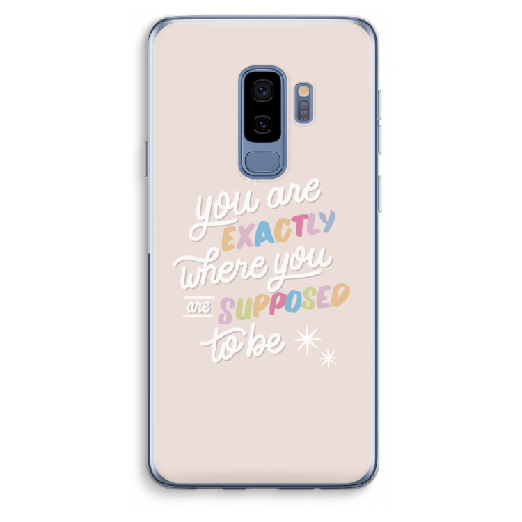 Right Place: Samsung Galaxy S9 Plus Transparant Hoesje