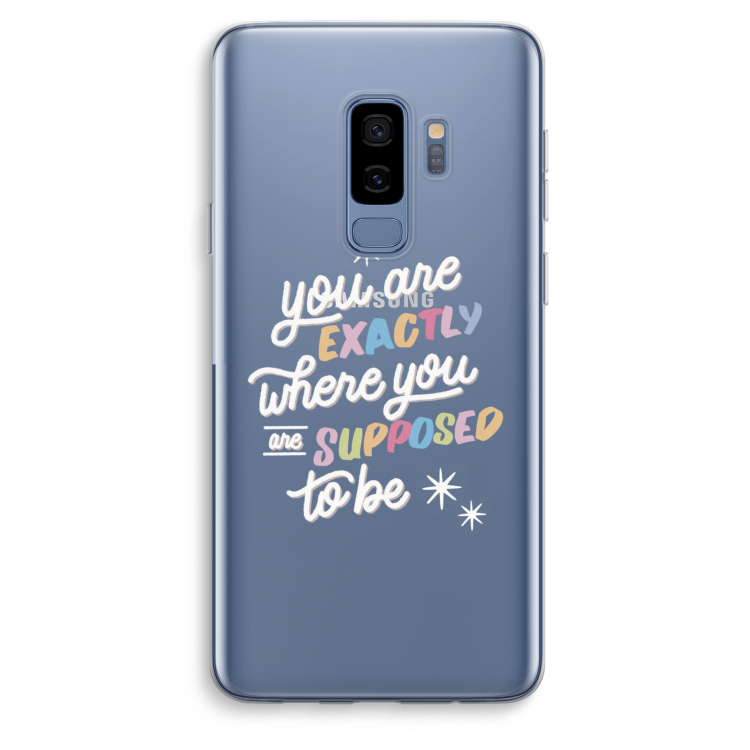 Right Place: Samsung Galaxy S9 Plus Transparant Hoesje