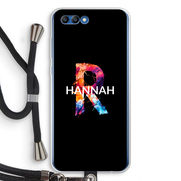Abstract Spectrum: Honor 10 Transparant Hoesje met koord