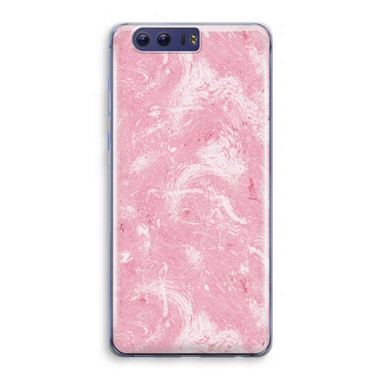 Abstract Painting Pink: Honor 9 Transparant Hoesje