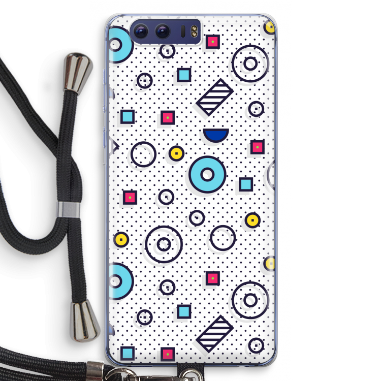 8-bit N°9: Honor 9 Transparant Hoesje met koord
