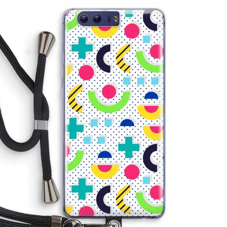 8-bit N°1: Honor 9 Transparant Hoesje met koord