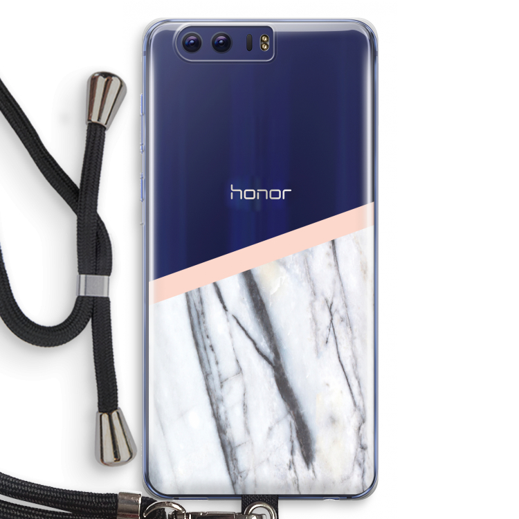 A touch of peach: Honor 9 Transparant Hoesje met koord