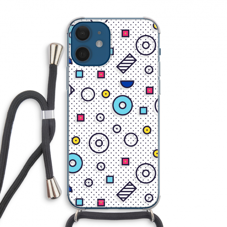 8-bit N°9: iPhone 12 Transparant Hoesje met koord