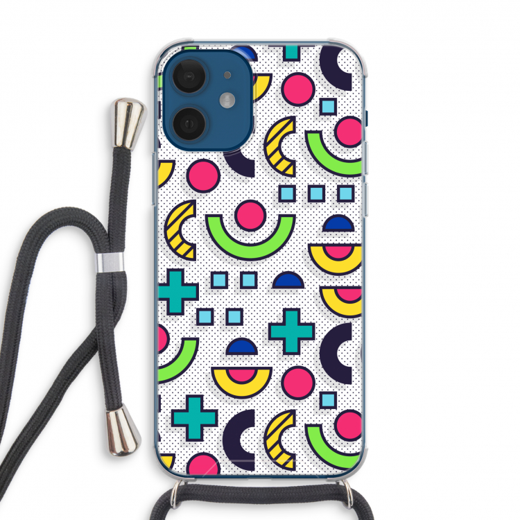 8-bit N°6: iPhone 12 Transparant Hoesje met koord