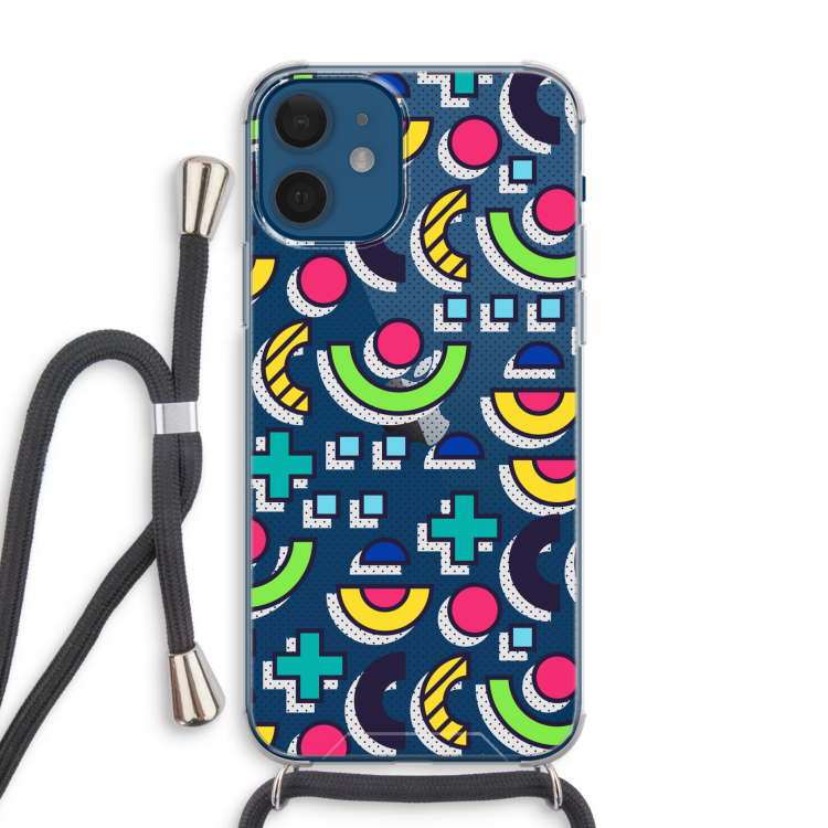 8-bit N°6: iPhone 12 Transparant Hoesje met koord