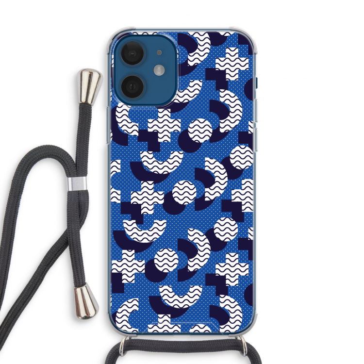 8-bit N°5: iPhone 12 Transparant Hoesje met koord