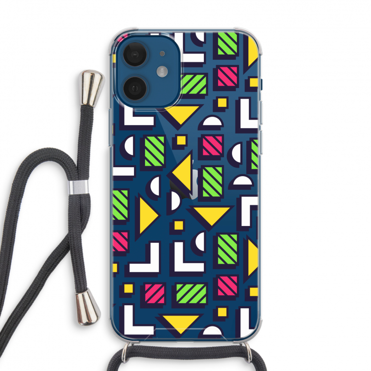 8-bit N°4: iPhone 12 Transparant Hoesje met koord