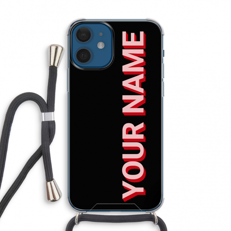 Namecase: iPhone 12 mini Transparant Hoesje met koord