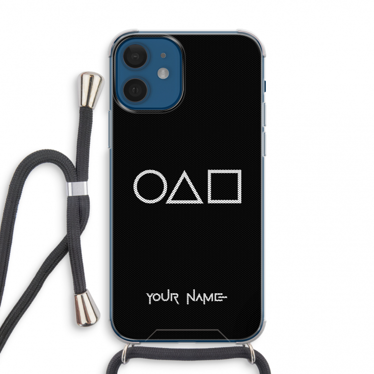 Squid Game: iPhone 12 mini Transparant Hoesje met koord