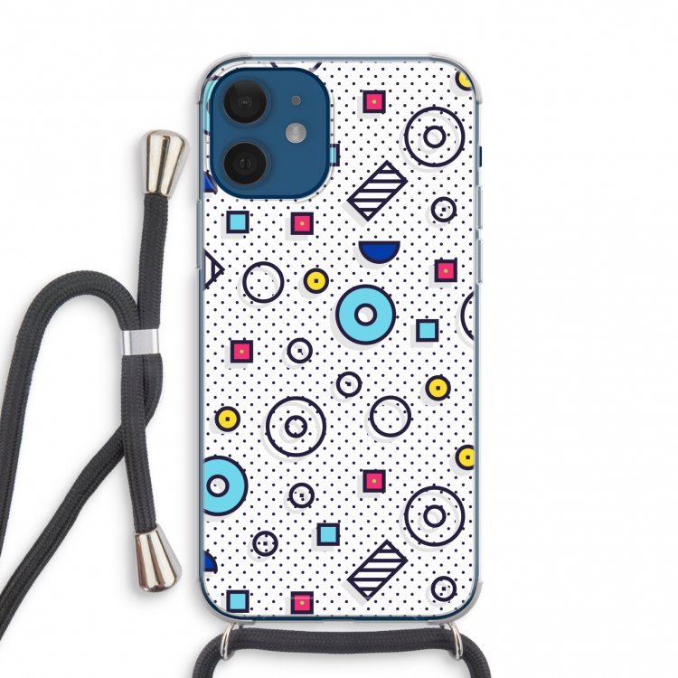 8-bit N°9: iPhone 12 mini Transparant Hoesje met koord