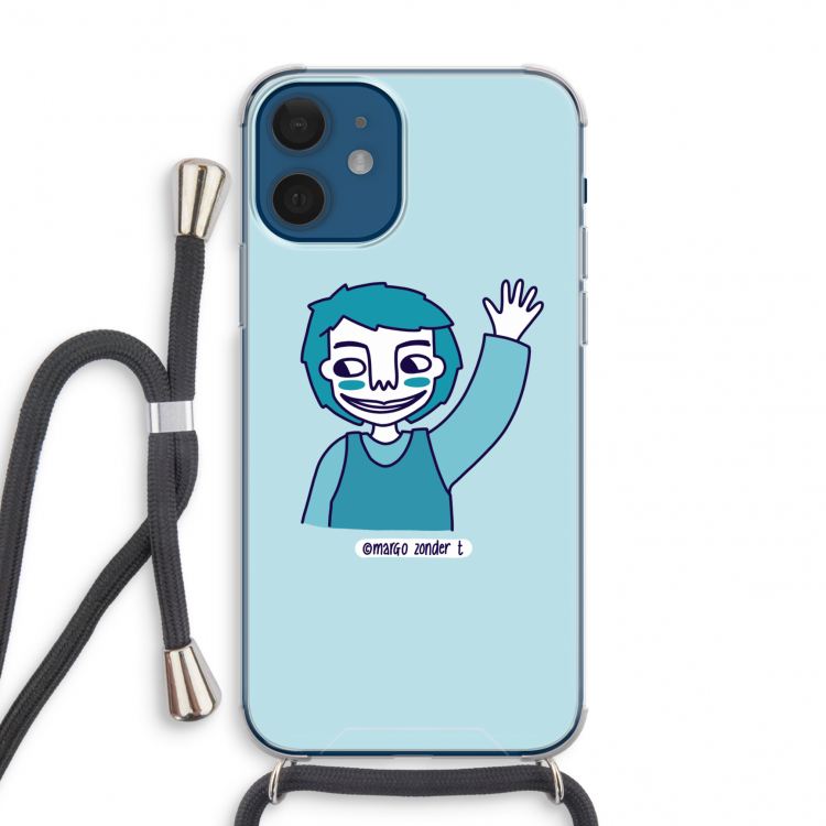 Zwaai: iPhone 12 mini Transparant Hoesje met koord
