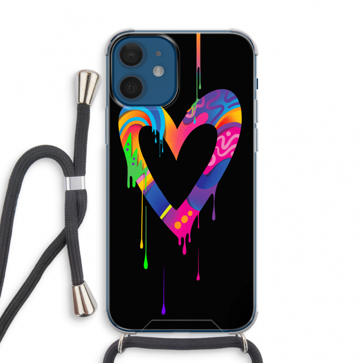 Melts My Heart: iPhone 12 mini Transparant Hoesje met koord