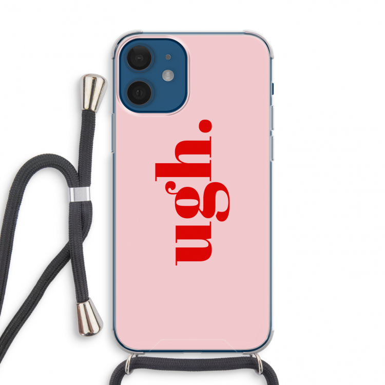 Ugh: iPhone 12 mini Transparant Hoesje met koord
