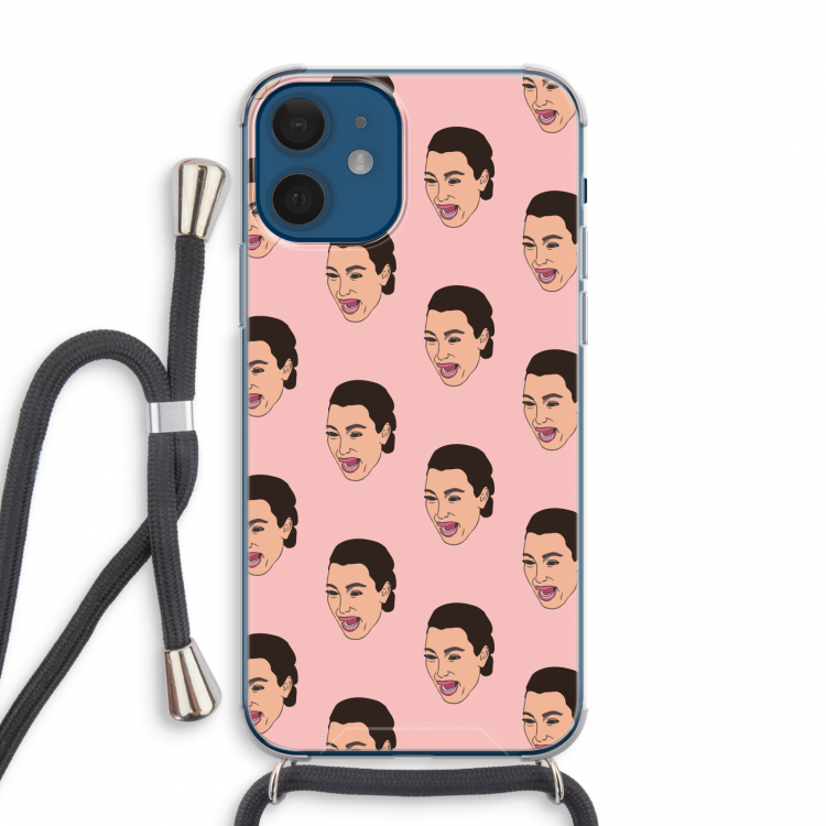 Ugly Cry Call: iPhone 12 mini Transparant Hoesje met koord