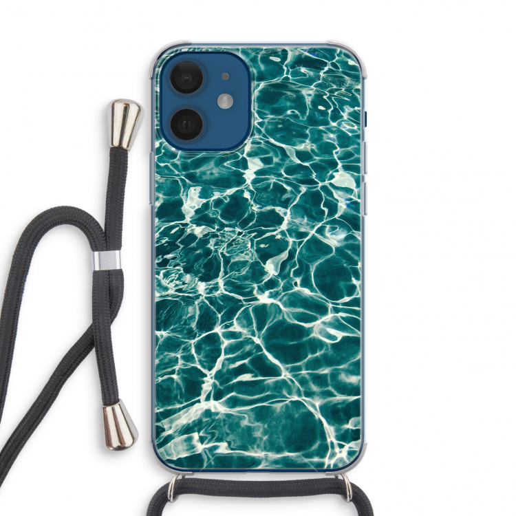 Weerkaatsing water: iPhone 12 mini Transparant Hoesje met koord
