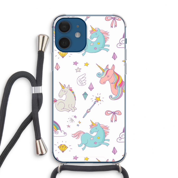 Fantasiewereld: iPhone 12 mini Transparant Hoesje met koord