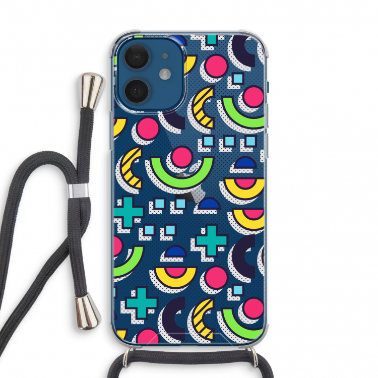8-bit N°6: iPhone 12 mini Transparant Hoesje met koord