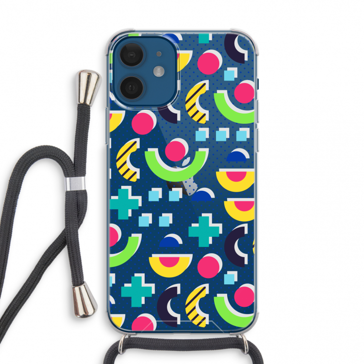 8-bit N°1: iPhone 12 mini Transparant Hoesje met koord