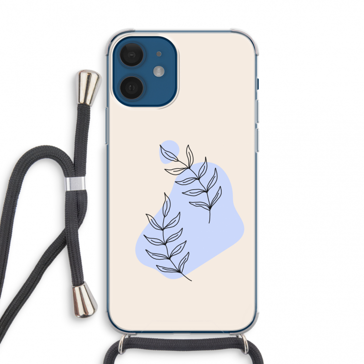 Leaf me if you can: iPhone 12 mini Transparant Hoesje met koord