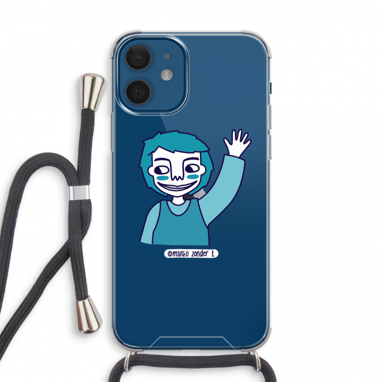 Zwaai: iPhone 12 mini Transparant Hoesje met koord