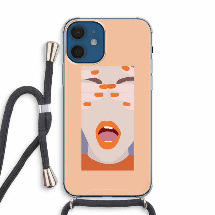 Surprise: iPhone 12 mini Transparant Hoesje met koord