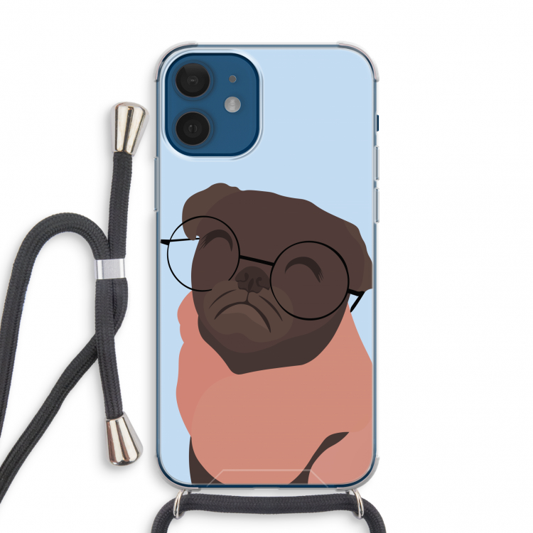 Ludo: iPhone 12 mini Transparant Hoesje met koord
