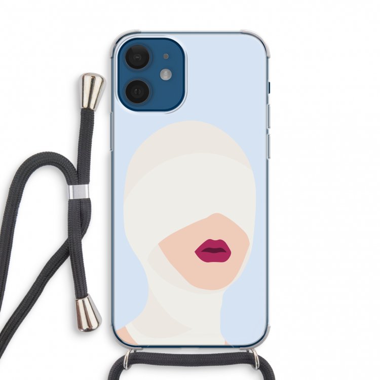 Incognito: iPhone 12 mini Transparant Hoesje met koord