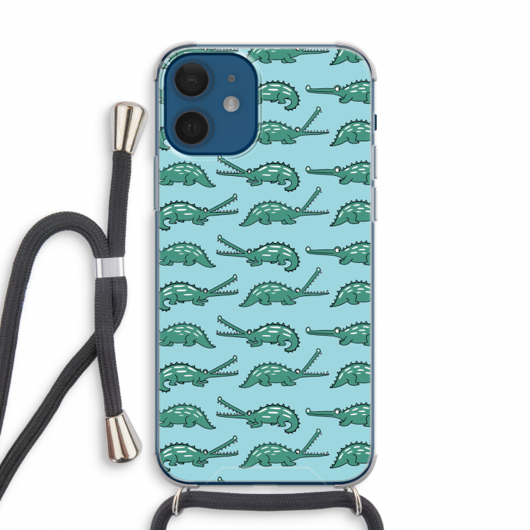Kroko: iPhone 12 mini Transparant Hoesje met koord
