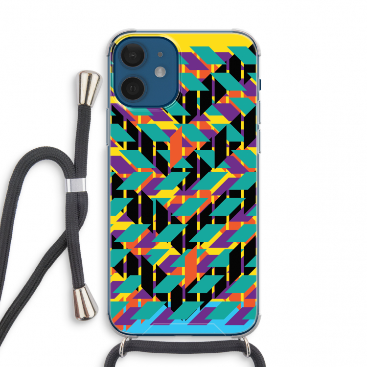 Skew Bee 1: iPhone 12 mini Transparant Hoesje met koord