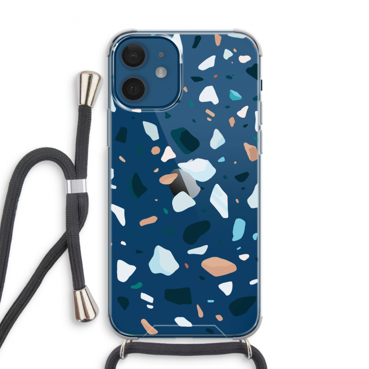 Terrazzo N°13: iPhone 12 mini Transparant Hoesje met koord