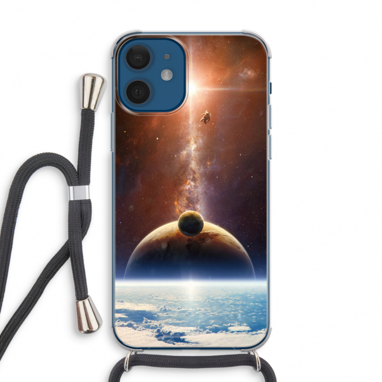 Omicron 2019: iPhone 12 mini Transparant Hoesje met koord