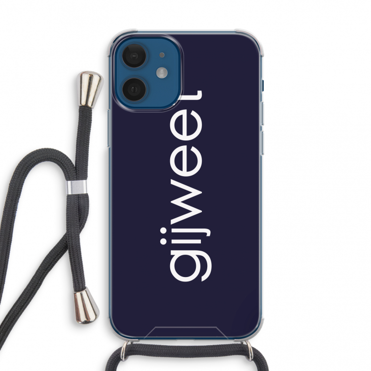 Gijweet: iPhone 12 mini Transparant Hoesje met koord