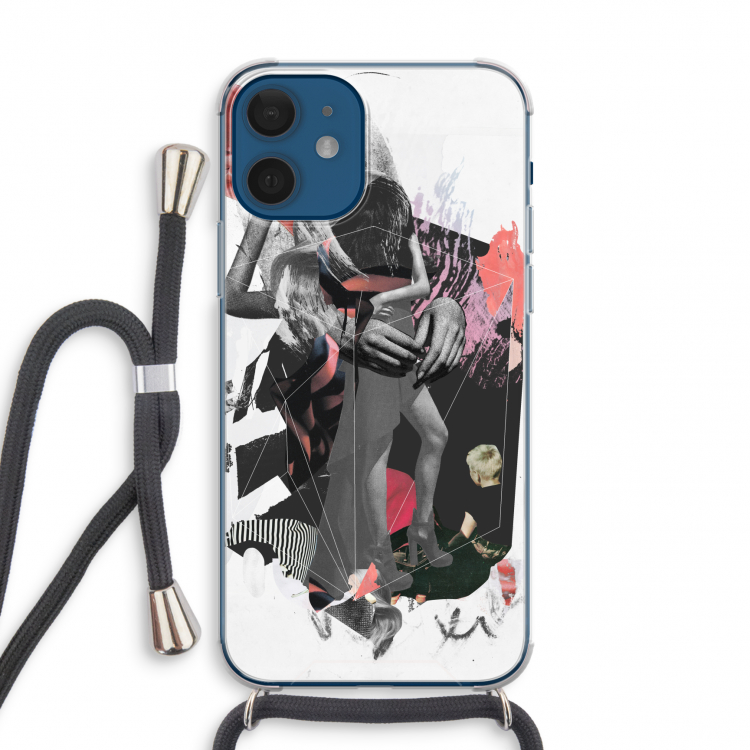 Dissimulation du réel: iPhone 12 mini Transparant Hoesje met koord