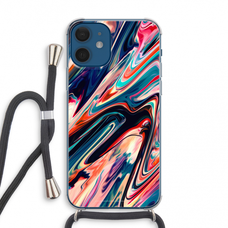 Quantum Being: iPhone 12 mini Transparant Hoesje met koord