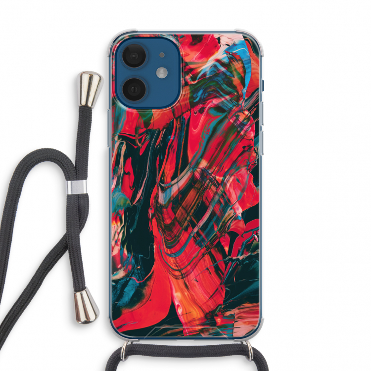 Endless Descent: iPhone 12 mini Transparant Hoesje met koord