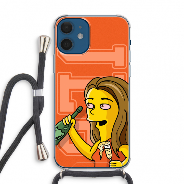 Jamie Lee Simpson: iPhone 12 mini Transparant Hoesje met koord