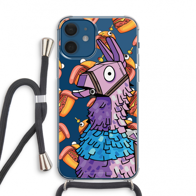 Loot Burger: iPhone 12 mini Transparant Hoesje met koord