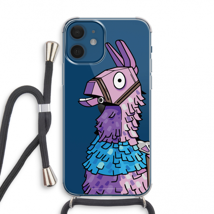 Lama: iPhone 12 mini Transparant Hoesje met koord
