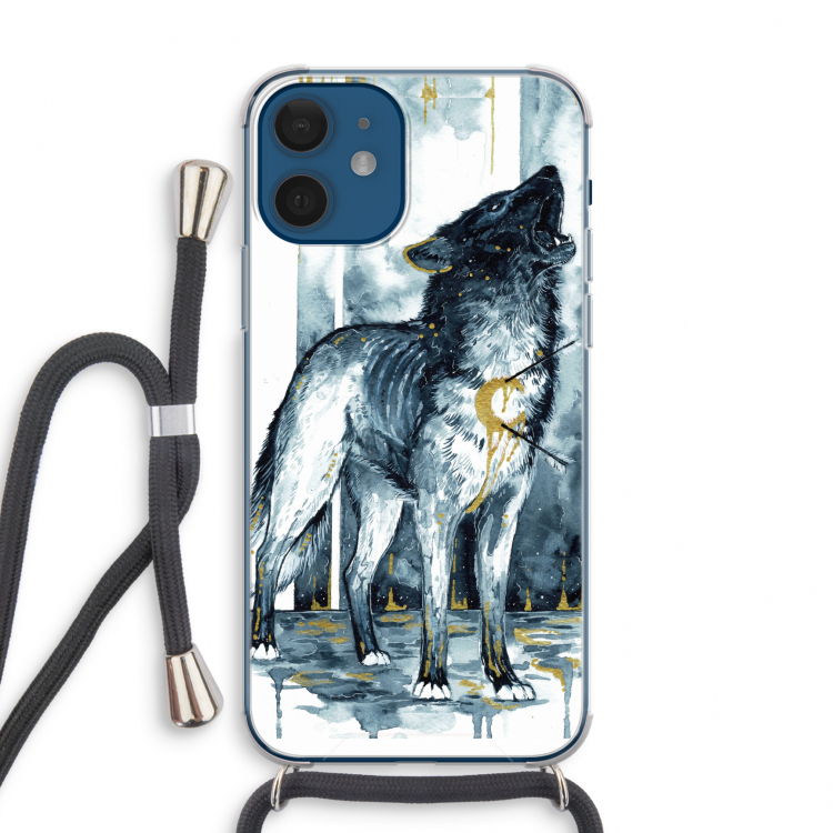 Bleeding Soul: iPhone 12 mini Transparant Hoesje met koord