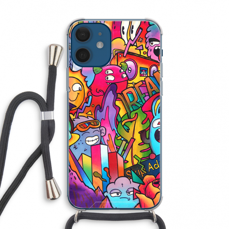 Dreams: iPhone 12 mini Transparant Hoesje met koord