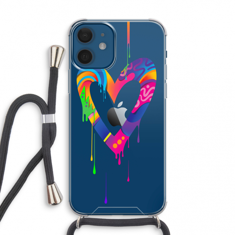 Melts My Heart: iPhone 12 mini Transparant Hoesje met koord
