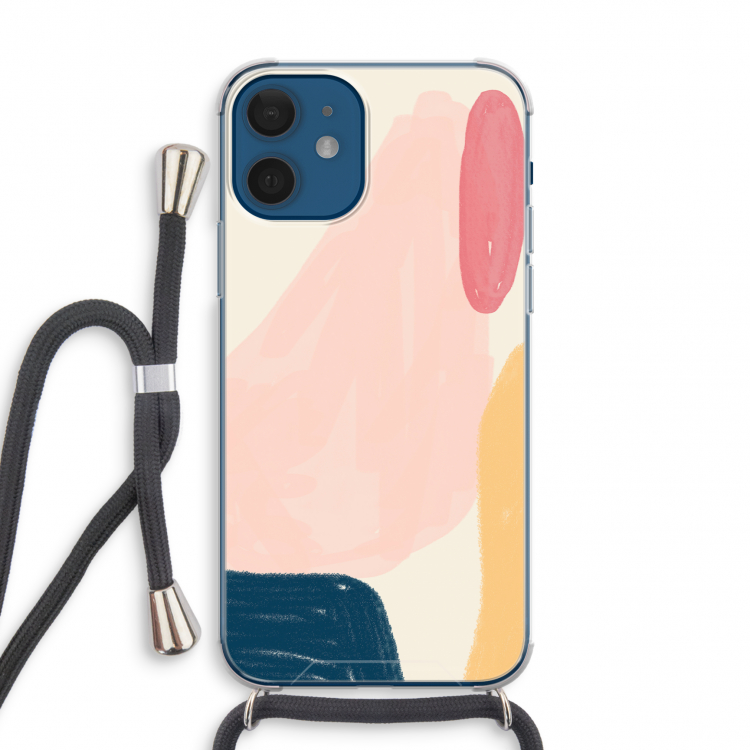 Saturday Flow: iPhone 12 mini Transparant Hoesje met koord