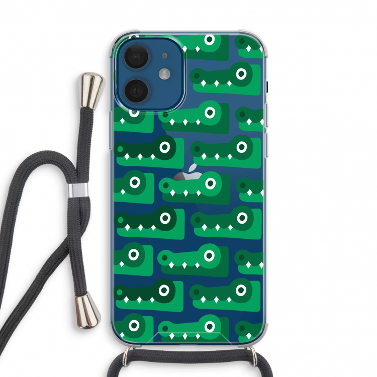 Crocs: iPhone 12 mini Transparant Hoesje met koord