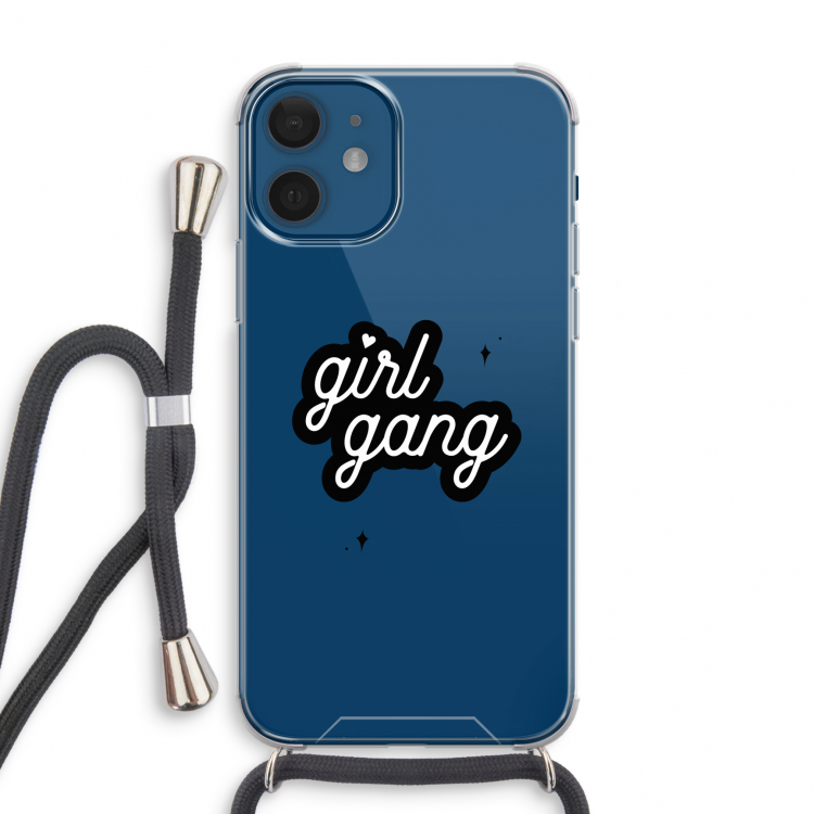 Girl Gang: iPhone 12 mini Transparant Hoesje met koord