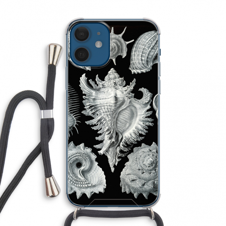 Haeckel Prosobranchia: iPhone 12 mini Transparant Hoesje met koord