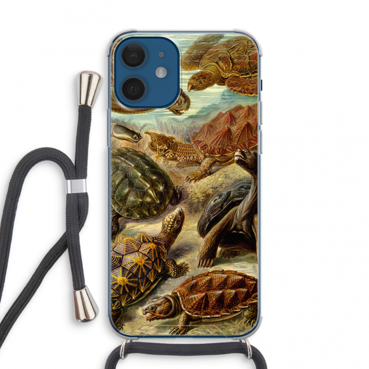 Haeckel Chelonia: iPhone 12 mini Transparant Hoesje met koord